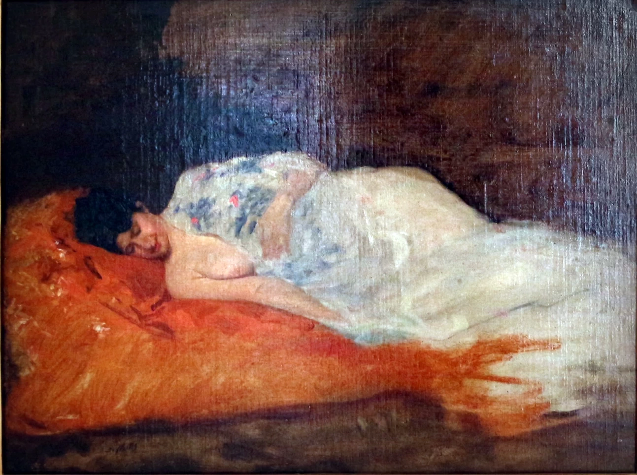 Giuseppe De Nittis - donna coricata, Raccolta Frugone